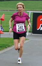 Tracey in action in the Dorney 5K